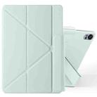 For Huawei MatePad Air 12 2024 Fixed Buckle Magnetic Deformation Leather Tablet Case(Baby Green) - 1