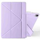 For Huawei MatePad Air 12 2024 Fixed Buckle Magnetic Deformation Leather Tablet Case(Purple) - 1