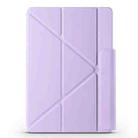 For Huawei MatePad Air 12 2024 Fixed Buckle Magnetic Deformation Leather Tablet Case(Purple) - 2