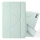 For Huawei MatePad Pro 12.2 2024 Fixed Buckle Magnetic Deformation Leather Tablet Case(Baby Green) - 1