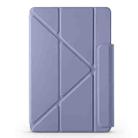 For Huawei MatePad Pro 12.2 2024 Fixed Buckle Magnetic Deformation Leather Tablet Case(Lavender Purple) - 2