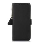 For Samsung Galaxy S25 Ultra 5G Side-Magnetic TJ Genuine Leather RFID Phone Case(Black) - 3