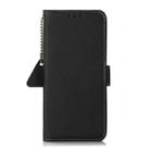 For Samsung Galaxy S25 FE 5G Side-Magnetic TJ Genuine Leather RFID Phone Case(Black) - 3