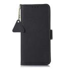 For Samsung Galaxy S25 FE 5G Side-Magnetic TJ Genuine Leather RFID Phone Case(Blue) - 3