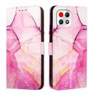 For T-Mobile REVVL 7 5G PT003 Marble Pattern Flip Leather Phone Case(Pink Purple Gold) - 2