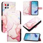 For T-Mobile REVVL 7 5G PT003 Marble Pattern Flip Leather Phone Case(Rose Gold) - 1