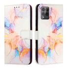 For T-Mobile REVVL 6x Pro 5G PT003 Marble Pattern Flip Leather Phone Case(Galaxy Marble White) - 2