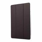 For Samsung Galaxy Tab S9 / S9 FE Carbon Fiber Clear Acrylic 3-Fold Leather Tablet Case(Purple) - 2