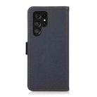For Samsung Galaxy S25 Ultra 5G KHAZNEH Side-Magnetic Litchi Genuine Leather RFID Phone Case(Blue) - 3