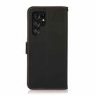 For Samsung Galaxy S25 Ultra 5G KHAZNEH Custer Genuine Leather RFID Phone Case(Black) - 3