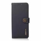 For Samsung Galaxy S25 Ultra 5G KHAZNEH Custer Genuine Leather RFID Phone Case(Blue) - 2