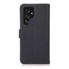 For Samsung Galaxy S25 Ultra 5G KHAZNEH Custer Genuine Leather RFID Phone Case(Blue) - 3