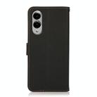 For Samsung Galaxy S25 Edge 5G KHAZNEH Custer Genuine Leather RFID Phone Case(Black) - 3
