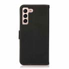 For Samsung Galaxy S25 FE 5G KHAZNEH Custer Genuine Leather RFID Phone Case(Black) - 3