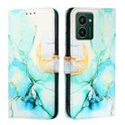 For HMD Pulse Pro PT003 Marble Pattern Flip Leather Phone Case(Green) - 2