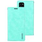 For Samsung Galaxy Note20 GOOSPERY BLUE MOON Crazy Horse Texture Horizontal Flip Leather Case With Bracket & Card Slot & Wallet(Mint Green) - 2