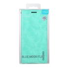 For Samsung Galaxy Note20 GOOSPERY BLUE MOON Crazy Horse Texture Horizontal Flip Leather Case With Bracket & Card Slot & Wallet(Mint Green) - 7