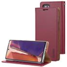 For Samsung Galaxy Note20 Ultra GOOSPERY BLUE MOON Crazy Horse Texture Horizontal Flip Leather Case With Bracket & Card Slot & Wallet(Wine Red) - 1