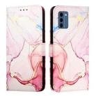 For Nokia C300 PT003 Marble Pattern Flip Leather Phone Case(Rose Gold) - 2