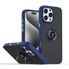 For iPhone 16 Pro Max Q Shadow 1 Series TPU + PC Phone Case with Ring(Royal Blue) - 1