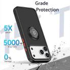 For iPhone 17 Pro Max Q Shadow 1 Series TPU + PC Phone Case with Ring(Black+Red) - 2