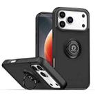 For iPhone 17 Pro Max Q Shadow 1 Series TPU + PC Phone Case with Ring(Black+Black) - 1
