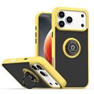 For iPhone 17 Pro Max Q Shadow 1 Series TPU + PC Phone Case with Ring(Yellow) - 1