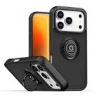 For iPhone 17 Pro Q Shadow 1 Series TPU + PC Phone Case with Ring(Black+Black) - 1