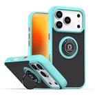 For iPhone 17 Pro Q Shadow 1 Series TPU + PC Phone Case with Ring(Sky Blue) - 1