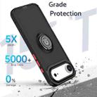 For iPhone 17 Air Q Shadow 1 Series TPU + PC Phone Case with Ring(Black+Black) - 2