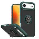 For iPhone 17 Air Q Shadow 1 Series TPU + PC Phone Case with Ring(Dark Green) - 1