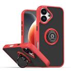 For iPhone 17 Q Shadow 1 Series TPU + PC Phone Case with Ring(Red) - 1