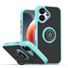 For iPhone 17 Q Shadow 1 Series TPU + PC Phone Case with Ring(Sky Blue) - 1