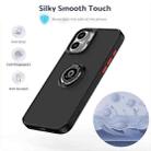 For iPhone 16 Plus Q Shadow 1 Series TPU + PC Phone Case with Ring(Black+Red) - 3