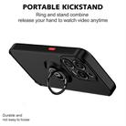 For iPhone 15 Pro Q Shadow 1 Series TPU + PC Phone Case with Ring(Black+Red) - 3
