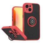 For iPhone 15 Q Shadow 1 Series TPU + PC Phone Case with Ring(Red) - 1
