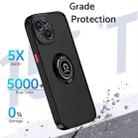 For iPhone 15 Q Shadow 1 Series TPU + PC Phone Case with Ring(Army Green) - 2