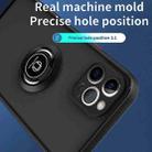 For iPhone 12 Pro Max Q Shadow 1 Series TPU + PC Phone Case with Ring(Army Green) - 3