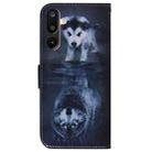 For Samsung Galaxy M16 5G / F16 5G / M36 5G Coloured Drawing Flip Leather Phone Case(Wolf and Dog) - 3