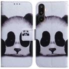 For Samsung Galaxy M16 5G / F16 5G / M36 5G Coloured Drawing Flip Leather Phone Case(Panda) - 1
