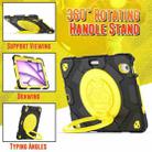 For iPad Air 11 2024 Spider Rotation Handle Silicone Hybrid PC Tablet Case(Black Yellow) - 2