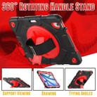 For iPad Air 11 2024 Spider Hand Grip Turntable Stand Tablet Case(Black Red) - 2