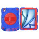 For iPad Air 11 2024 Spider Hand Grip Turntable Stand Tablet Case(Red Blue) - 1