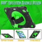 For iPad Air 11 2024 Spider Hand Grip Turntable Stand Tablet Case(Black Green) - 2