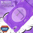 For iPad Air 11 2024 Spider Hand Grip Turntable Stand Tablet Case(Purple) - 3