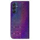 For Samsung Galaxy M35 Colorful Magnetic Buckle Leather Phone Case(Purple) - 3
