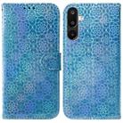 For Samsung Galaxy M16 5G / F16 5G / M36 5G Colorful Magnetic Buckle Leather Phone Case(Blue) - 1