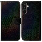 For Samsung Galaxy M16 5G / F16 5G / M36 5G Colorful Magnetic Buckle Leather Phone Case(Black) - 1