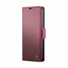 For Redmi 13 CaseMe 023 Butterfly Buckle Litchi Texture RFID Anti-theft Leather Phone Case(Wine Red) - 2