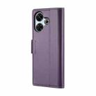 For Redmi 13 CaseMe 023 Butterfly Buckle Litchi Texture RFID Anti-theft Leather Phone Case(Pearly Purple) - 3